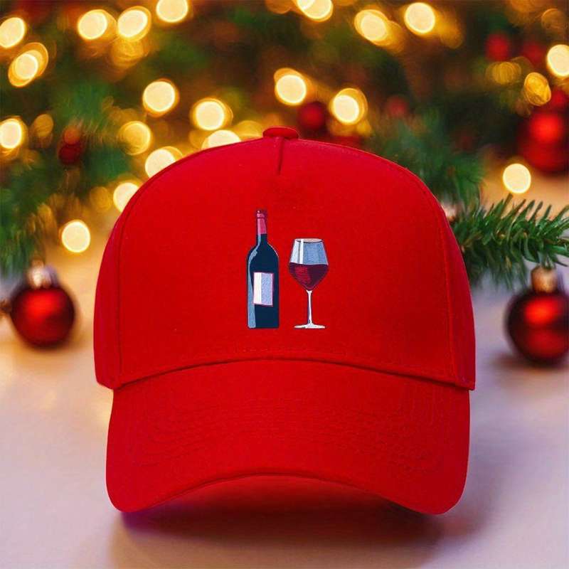 1pc Grape Theme Baseball Cap 100% Cotton Adjustable Fit Sun Protection All-Season Wear for Men