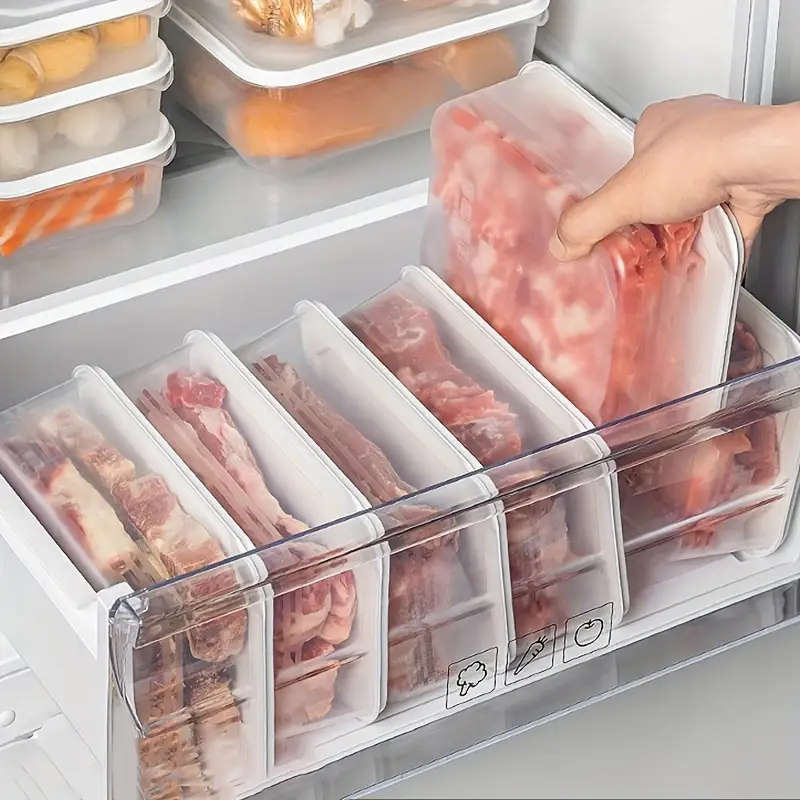 5pcs Kitchen Refrigerator Storage Containers with Lids