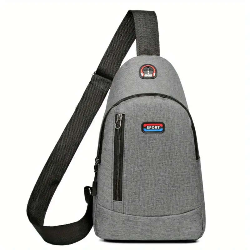 1pc Sports Chest Bag Waist Bag Casual Nylon Canvas
