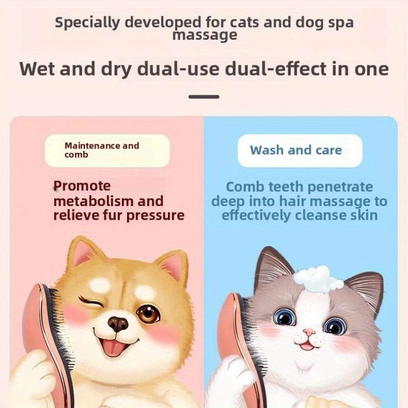 1pc MultiColored Pet Comb