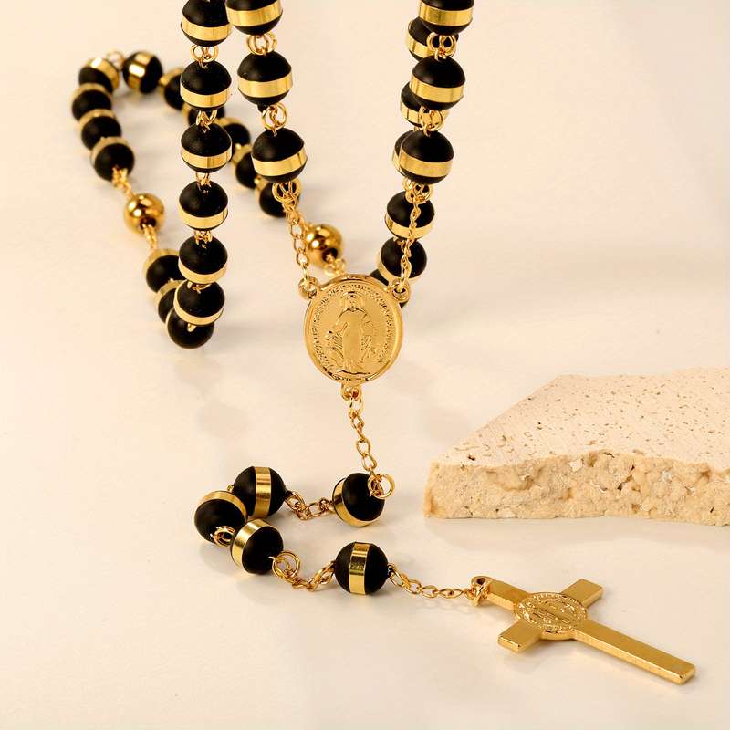 1 Piece Golden Jesus Theme Pendant