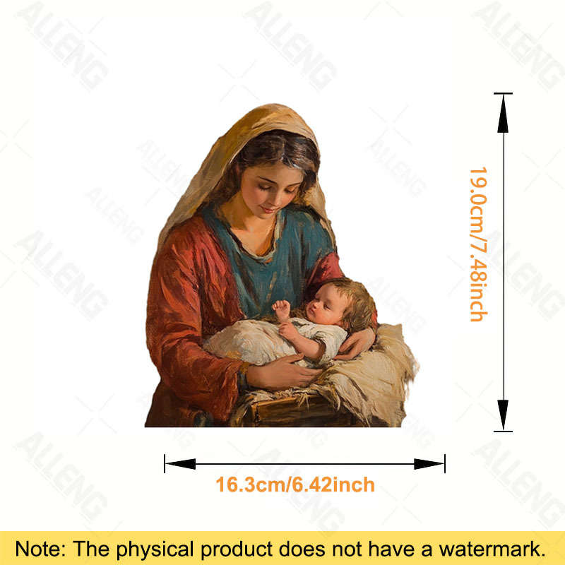 4pcs Jesus Christian Themed Stickers