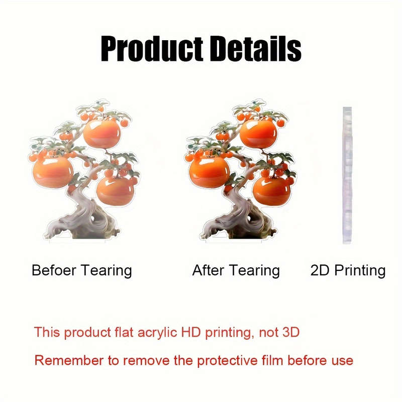 1pc 2D Flat  Versatile  Bonsai Tree Decoration Gift for Four Seasons with Hollow Design Suitabl