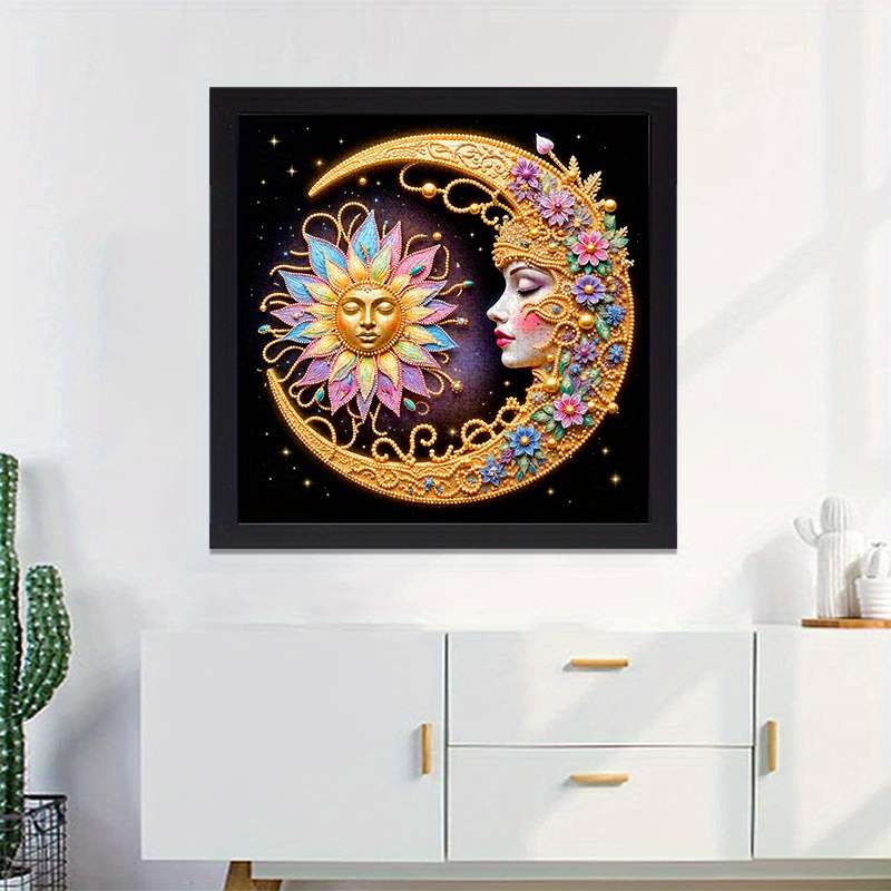 1000pcs Moon and Sun Jigsaw Puzzle Intricate Floral Design Scratch High Quality