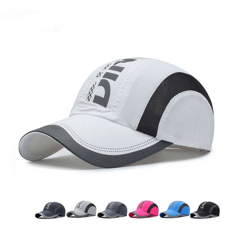 1pc Quick-Dry Summer Cap Stylish Mesh Back for Outdoor Sports Breathable Lightweight Adjustab