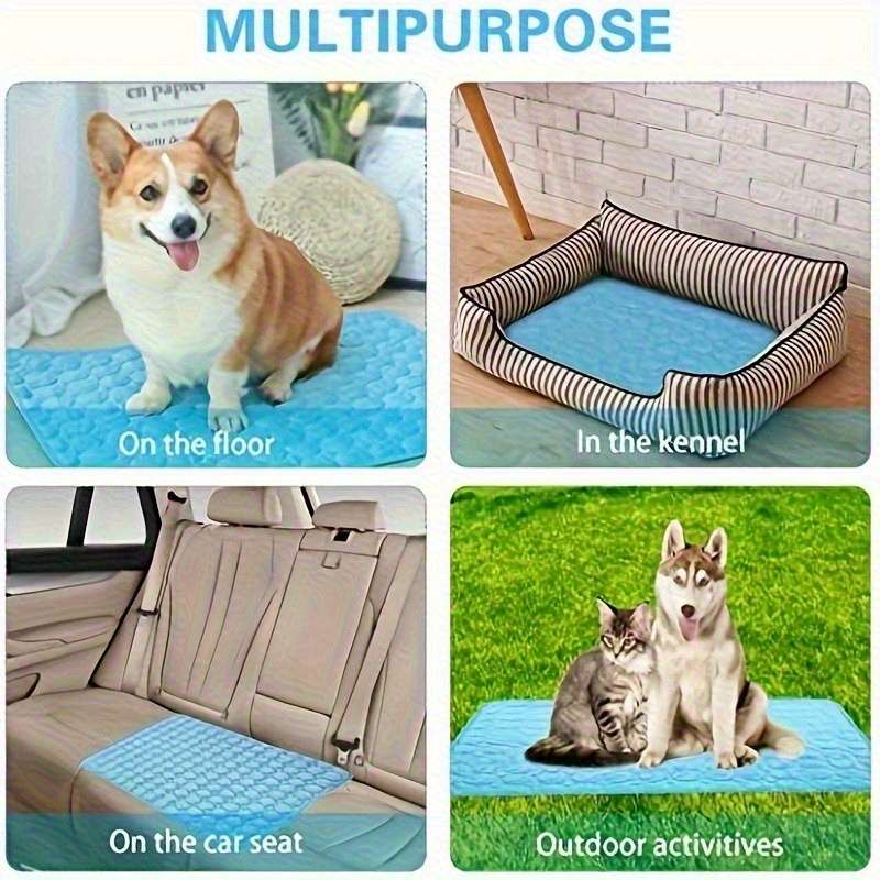 1piece Ice Sliky Fiber Fabric Cooling Mat Coffee Color Cooling Pad Size 2 XL