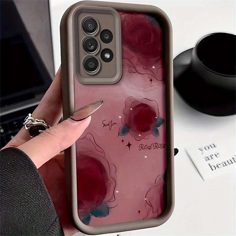 1pc Red For Samsung Galaxy A52 5G Phone Cases
