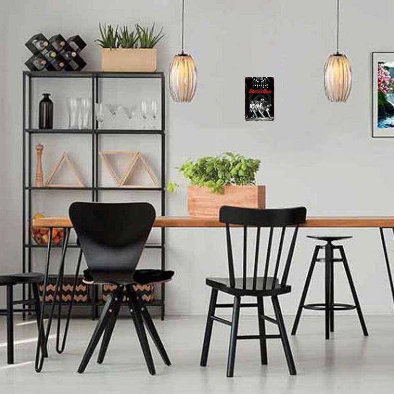 1pc Vintage Status Quo Signboard 20.32 cmX 30.48cm Perfect for Men'S Caves Bars Cafes Garage