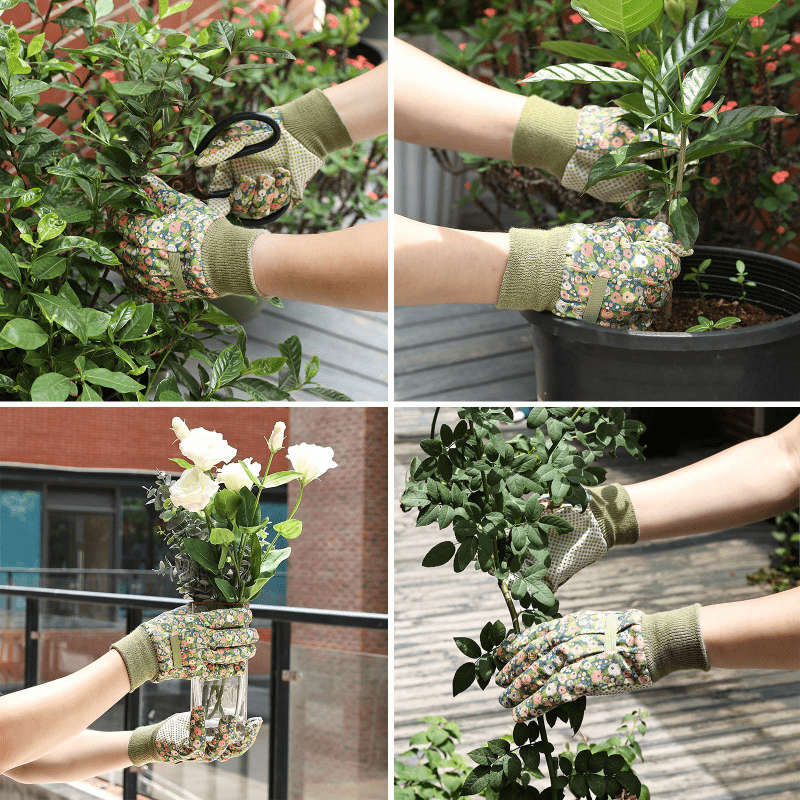 1 Pair Green Multi Purpose Work Gloves