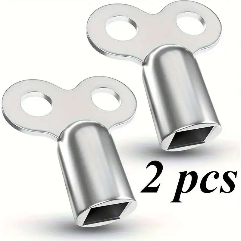 2pcs Durable Zinc Alloy Radiator Bleeder Key  Suitable for heating and ventilation valves High quali