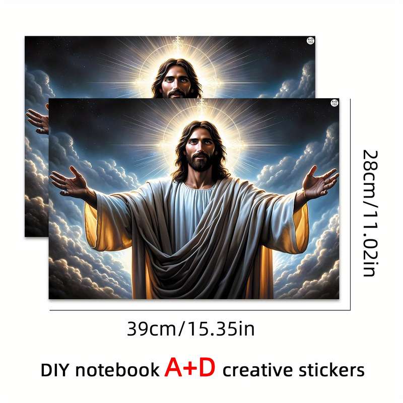 1pc  Jesus Christian Themed Stickers