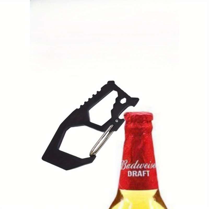 1pc Multifunctional EDC Keychain Knife Portable Metal Pocket Tool with Spear Point