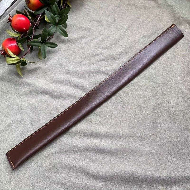1pc Carbon Steel Quenched with Solid Wood Handle and Leather Cover Ideal for Survey