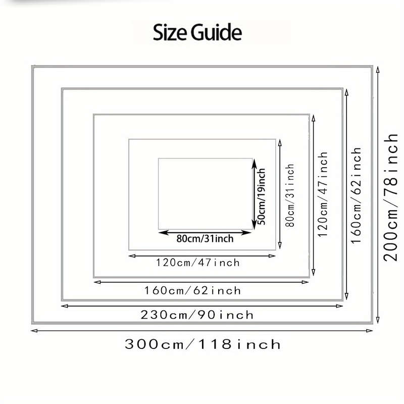1Pc 50x80cm 19x31inch Floor Mat