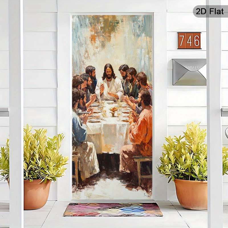 1pc 30.3x78.7 inches   77x200 cm   Jesus Christian Themed Stickers