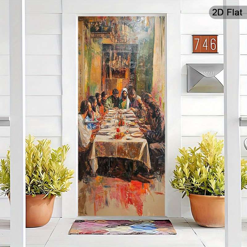 1pc 30.3x78.7 inches   77x200 cm   Jesus Christian Themed Stickers