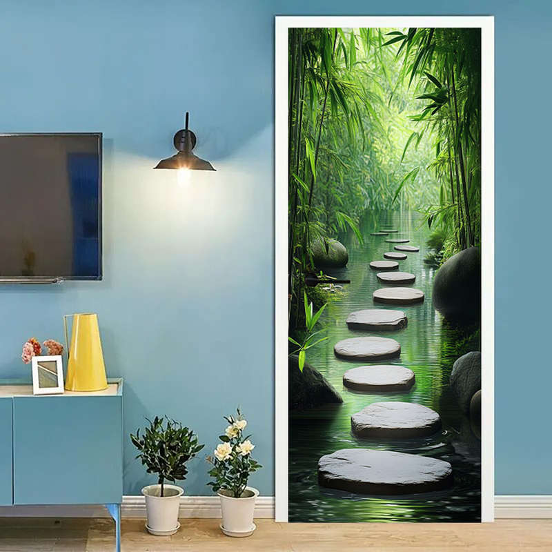 1Pc 76.96x199.9cm Door Window Sticker