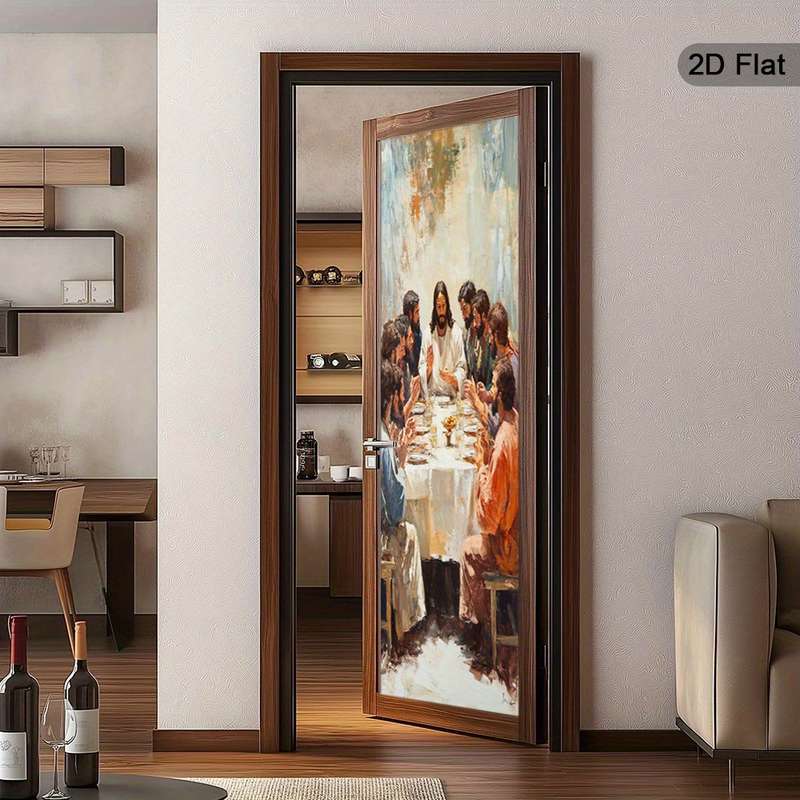 1pc 30.3x78.7 inches   77x200 cm   Jesus Christian Themed Stickers