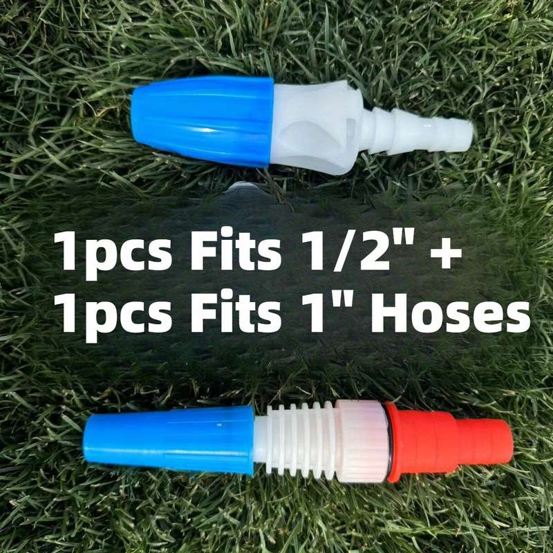 2Pcs Of 6 Minutes 2.54cm Abs Plastic Garden Hose Nozzle Sprayer Gun