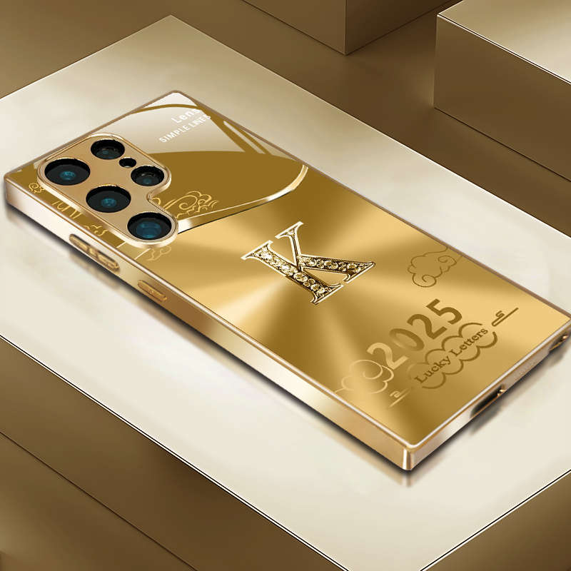 1pc Golden For Samsung Galaxy A52 Phone Cases
