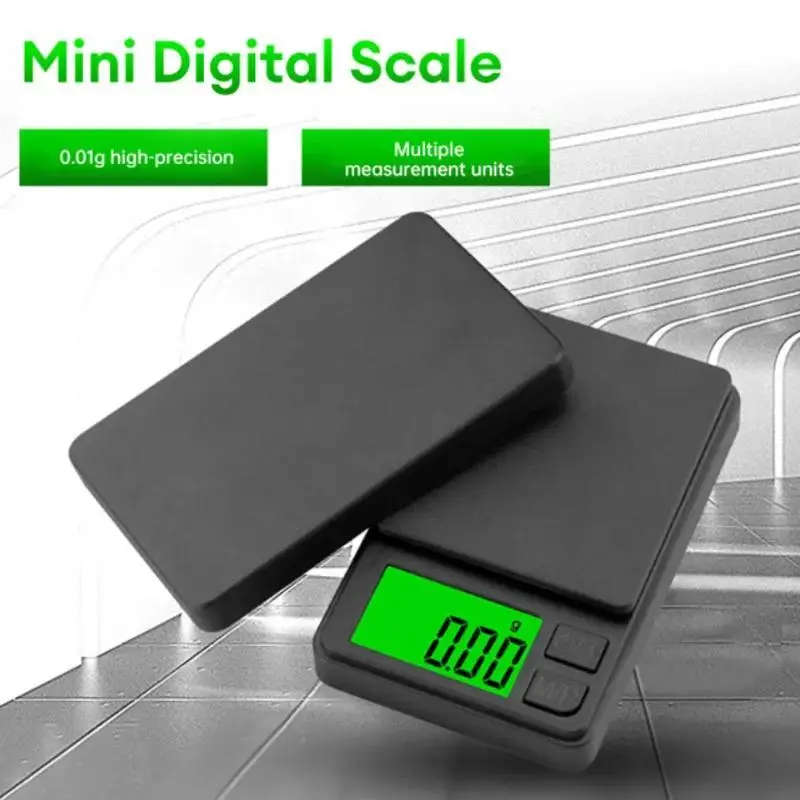 1pc Compact 1000g x 0.01g Precision Digital Pocket Scale with Backlit LCD Versatile for Food Jewelry