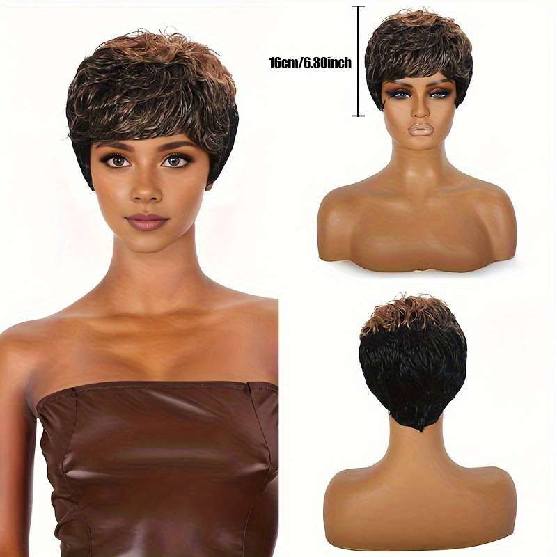 1Pc Deep Grey 20.32cm- Fashion Design Wig