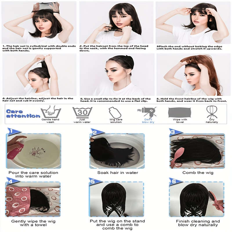 1Pc Dark Brown Fashion Design Wig
