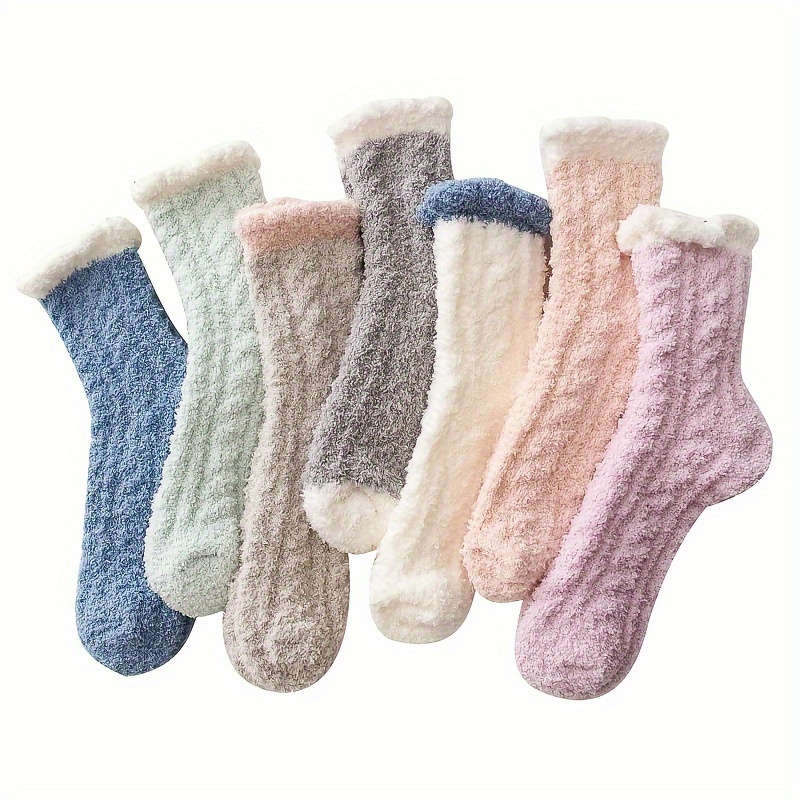 Sock 5 Pairs Of Mixed Colors Randomly  One Size