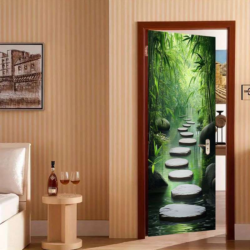 1Pc 76.96x199.9cm Door Window Sticker