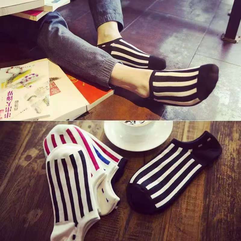 5 Pairs Of Mixed Colors One Size High Elastic Socks