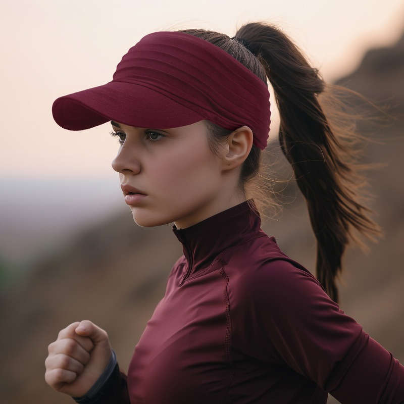 1pc Stylish Unisex Quick-Dry Visor Hat for Spring Summer Breathable Moisture-Wicking Running C