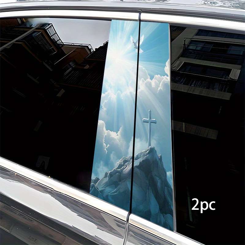 2pcs Jesus Christian Themed Stickers
