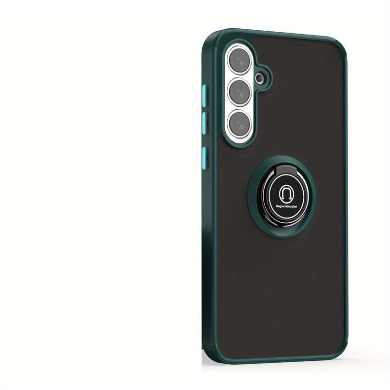 1pc Dark Green For Samsung Galaxy A36 Phone Cases