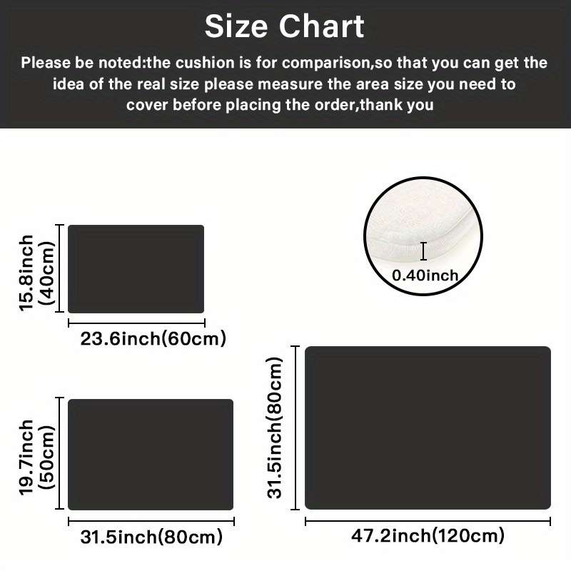 1Pc 50x80cm 19.7x31.5inch Floor Mat