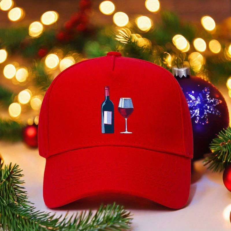 1pc Grape Theme Baseball Cap 100% Cotton Adjustable Fit Sun Protection All-Season Wear for Men