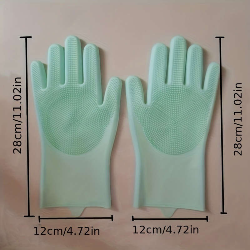1 Pair Gray Household Cleaning Gloves