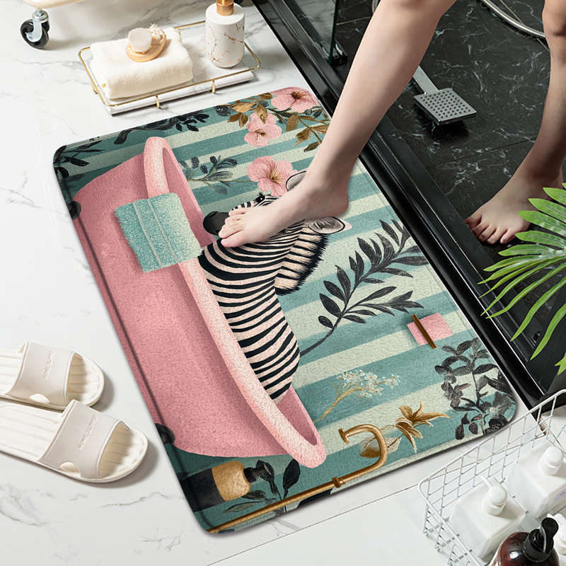 1Pc Polychrome 45x75cm Floor Mat