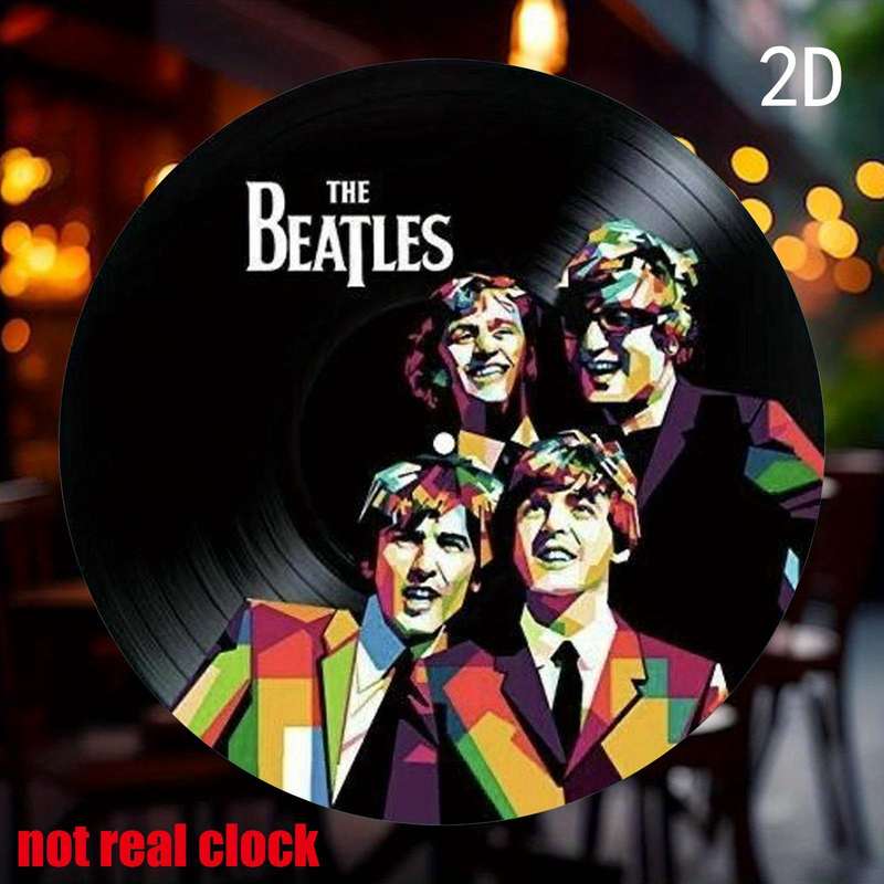 1pc  19.81x19.81cm Round Aluminum Wall Art 2D Flat Print Durable Metal Signs Unique Design E