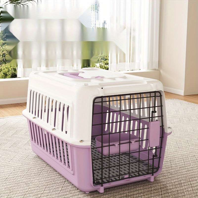 1pc Grey size Air Box + Hanging Bowl + Partition + Urine PadPet Cage