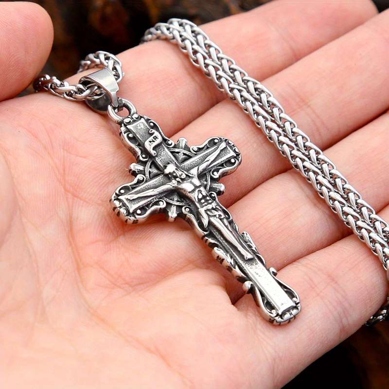 1 Piece 60cm Chain Add Pendant Jesus Theme Pendant