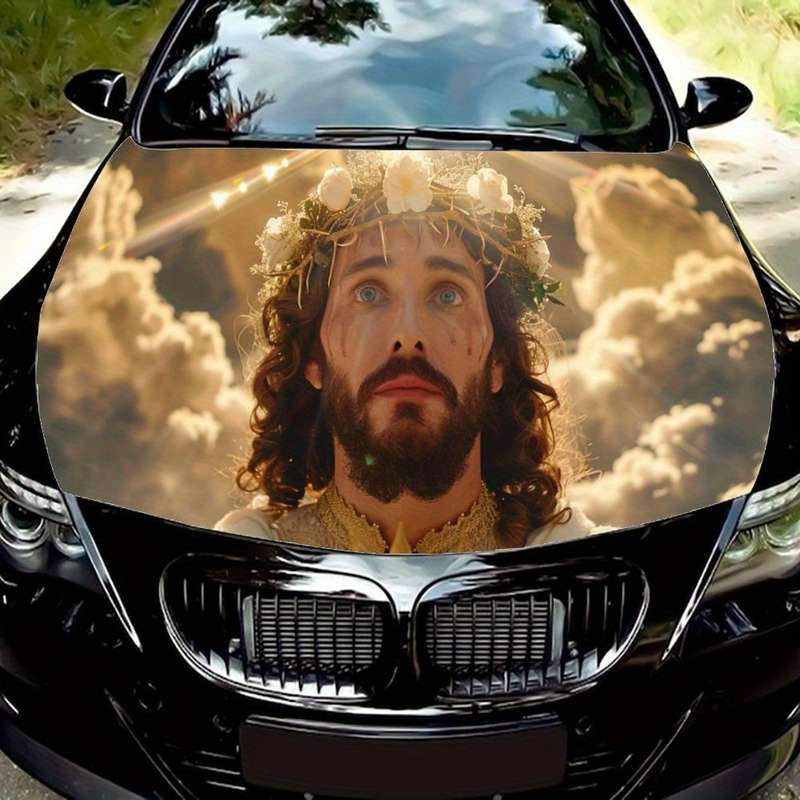 1pc Black Jesus Christian Themed Stickers