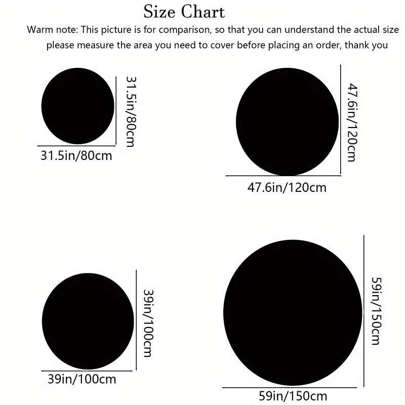 1Pc 47.6inch 120cm Floor Mat