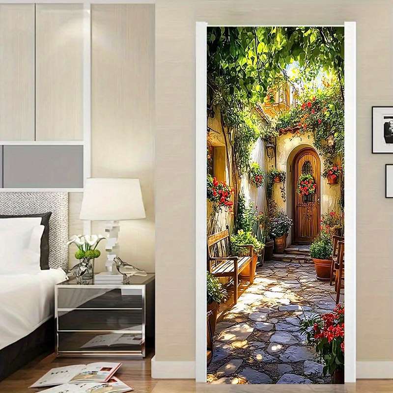 1Pc 77x200cm Door Window Sticker