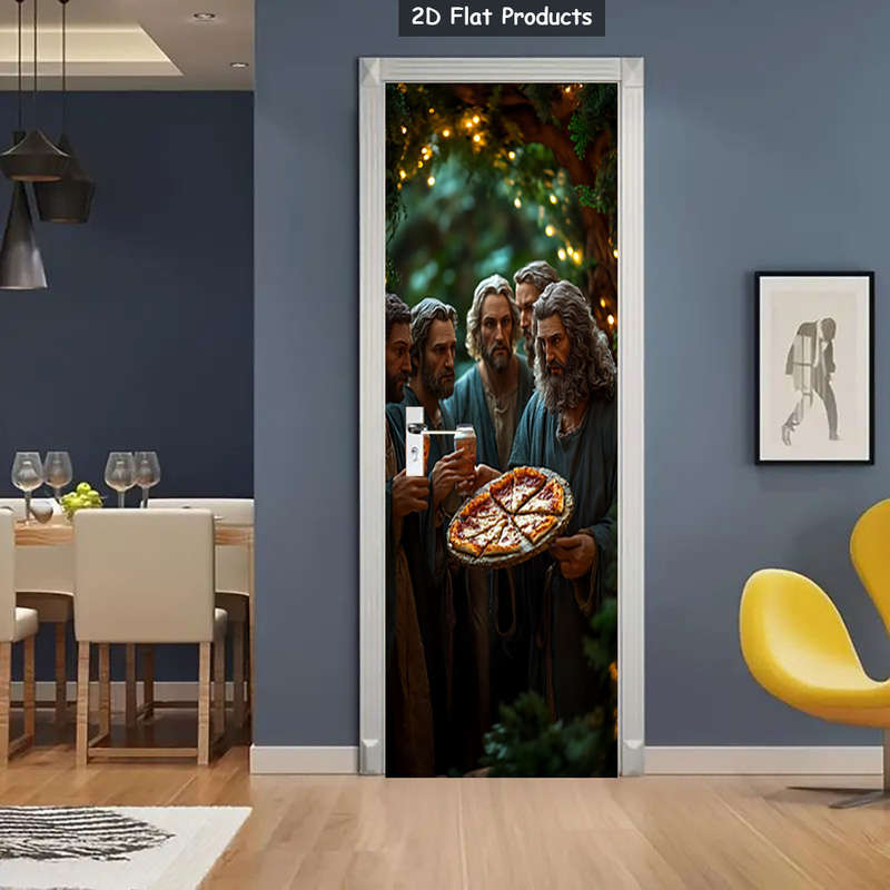 1pc 95.0x209.8cm Jesus Christian Themed Stickers
