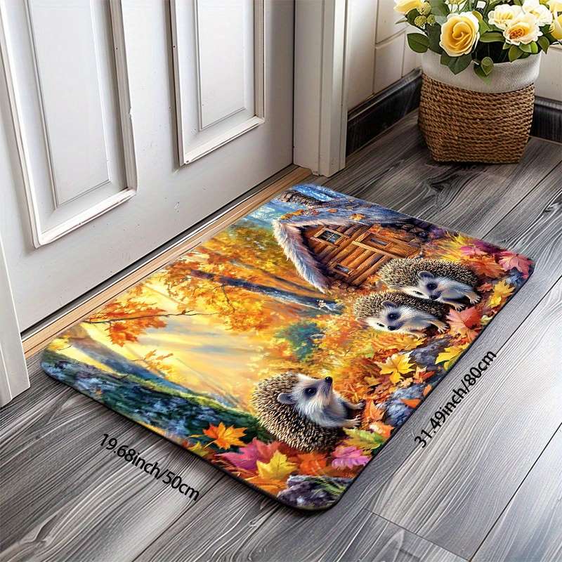 1Pc Yellow 19.69x31.49inch 50x80cm Floor Mat