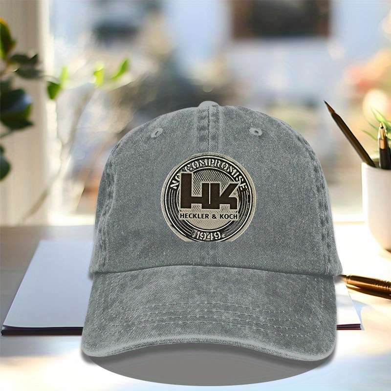 1pc HK Tan Decal 1949 Baseball Cap 100% Cotton Breathable Hat for Men Women Adjustable All-Seas