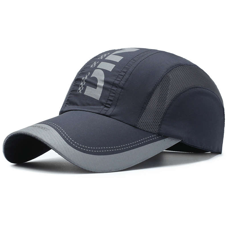 1pc Quick-Dry Summer Cap Stylish Mesh Back for Outdoor Sports Breathable Lightweight Adjustab
