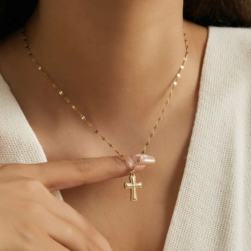 1 Piece Golden Jesus Theme Pendant