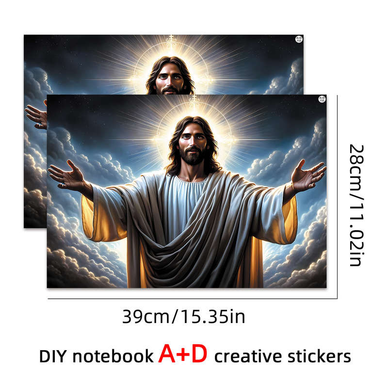 1pc  Jesus Christian Themed Stickers