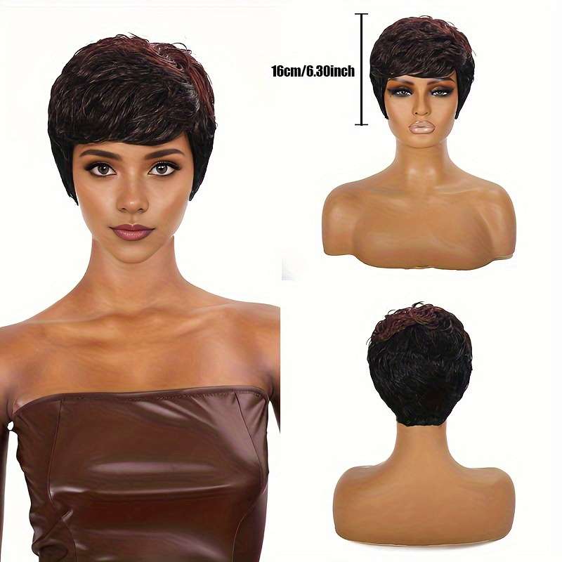 1Pc Deep Grey 20.32cm- Fashion Design Wig